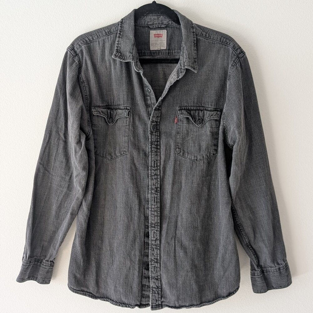 Levi's Classic Western Denim Button-Down - Washed Black